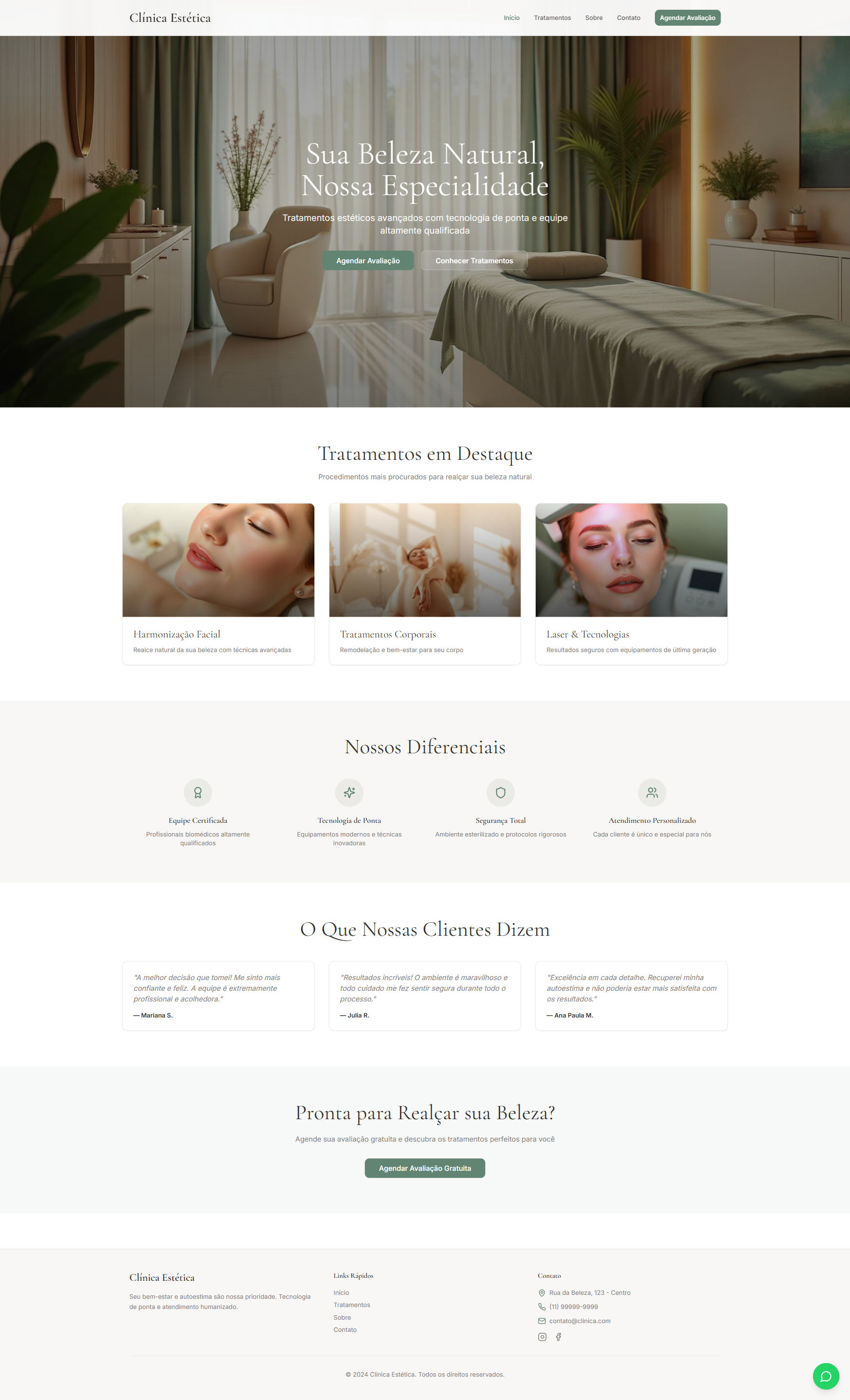 Desktop design - Clínica de Estética